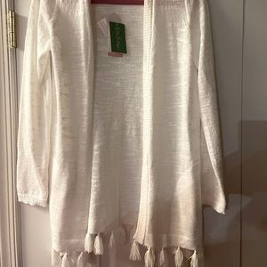 Lily Pulitzer fringe cardigan